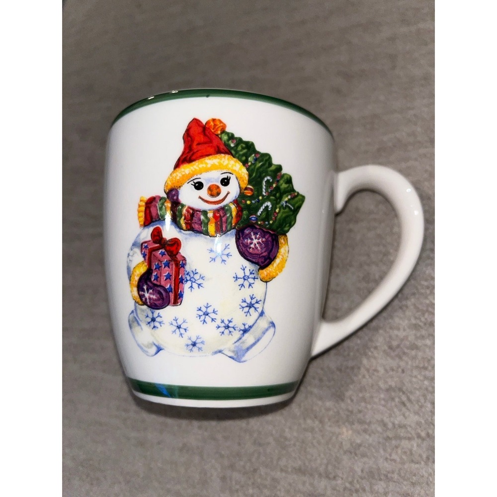 Christopher Radko Traditions Christmas Coffee Tea Mug Cup Snowman.